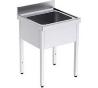 Plonge Inox avec Bâti 1 Bac Seul Gamme 700 - Distform inox G