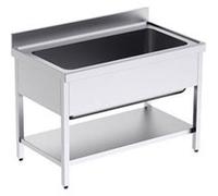 Plonge Inox avec Bâti et Etagère 1 Bac Grande Capacité Gamme 700 - Distform inox G