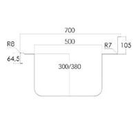 Plonge Inox avec Bâti et Portes 1 Bac à Gauche Gamme 700 - Distform inox G