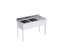 Plonge Inox Professionnelle Double avec Egouttoir Gamme 700 - Distform inox