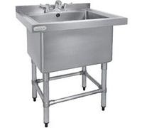 Vogue Plonge inox CE141 - évier profond, dosseret arrière, 900×770×600 mm, 100 L