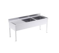 Plonge Professionnelle en Inox avec 2 Egouttoirs 2000 mm - Distform