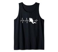 Plongée Battement Coeur Joueur Plongée Homme Femme Débardeur