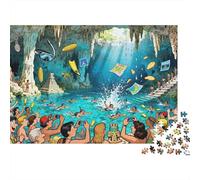 Plongée désastreuse au cenote de Playa Del Carmen Puzzle en Bois Imperméable DIY Puzzles De 1000 Pièces pour Adultes Cadeaux Défi Et Casse-tête Jeux Éducatifs