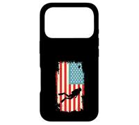 Plongée en apnée Drapeau américain plongée en apnée océan Coque pour iPhone 17 Pro