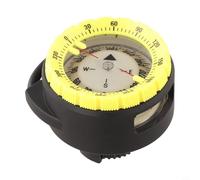 Plongée lumineuse ABS avec fenêtre en verre organique et clip pour fixation sûre aux tubes de plongée sous 50 mètres de profondeur d'eau (jaune)