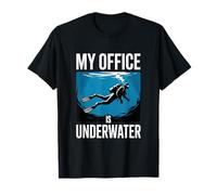 Plongée sous-Marine Amusante Mon Bureau est Une Vie sous-Marine T-Shirt