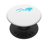 Plongée sous-Marine - Cadeau de plongée avec récif de Corail PopSockets PopGrip Adhésif