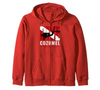 Plongée sous-Marine Cozumel Mexico Diver Down Flag Sweat à Capuche