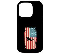 Plongée sous-Marine Drapeau américain plongée sous-Marine plongée avec Tuba Coque pour iPhone 14 Pro