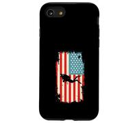 Plongée sous-Marine Drapeau américain plongée sous-Marine plongée avec Tuba Coque pour iPhone SE (2020) / 7/8
