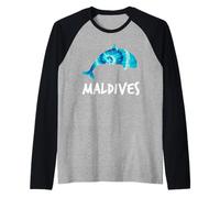 Plongée sous-Marine Maldives Motif Dauphin Manche Raglan