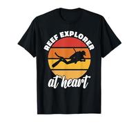 Plongée sous-Marine - Reef Explorer at Heart - Diver T-Shirt