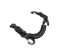 PlongéE Sous Marine Sangle Longe Boucle Bobine Longe Sangle Appareil Photo PlongéE Outil PlongéE Sous Marine Avec Clips DéGagement Rapide Pour LumièRes CaméRas Sous Marines, Sangle Anti Leash, Noir