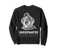 Plongée sous-Marine Scaphandre Rétro Vintage Underwater Sweatshirt