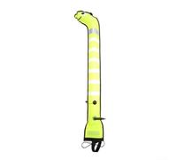Plongée sous-marine SMB avec double capacité de gonflage et silhouette sur le thème de l'anguille de mer pour une meilleure identification par les navires (1,5 m x 15 cm, jaune)