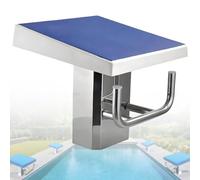 Plongeoir de Piscine,Plongeoir Plateforme de Saut,Tremplin en Acier Inoxydable AntidéRapant Incliné à 15°,Charge Maximale de 280 Kg (600 Lbs) pour les CompéTitions de Natation D'EntraîNement