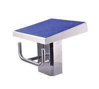 Plongeoir Professionnel antidérapant - Plateforme de Plongeon en Acier Inoxydable pour Piscine - Plateforme de Plongeon inclinée (50x50x40 cm) adaptée aux piscines privées, aux salles de SPO