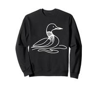 Plongeon Linéaire Observateur d'oiseaux Sweatshirt