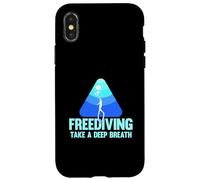 Plongeon Plongée Ouverte, Plongée D'apnée, Apnée sans Limite Coque pour iPhone X/XS