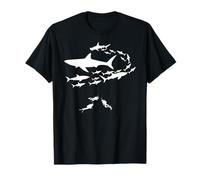 Plongeur Avec Des Requins Plongée Requin Dans La Mer T-Shirt