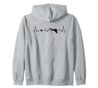 Plongeur Cardiaque avec cœur pour Plonger Sweat à Capuche