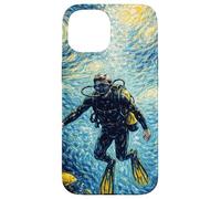 Plongeur Homme Plongée sous-Marine Van Gogh Ocean Coque pour iPhone 15