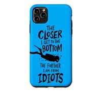 Plongeur sous-Marin Closer to The Bottom Further from Idiots Coque pour iPhone 11 Pro Max