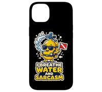 Plongeur sous-Marine Je respire de l'eau et du Sarcasme Coque pour iPhone 14 Plus