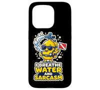 Plongeur sous-Marine Je respire de l'eau et du Sarcasme Coque pour iPhone 15 Pro