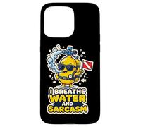 Plongeur sous-Marine Je respire de l'eau et du Sarcasme Coque pour iPhone 15 Pro Max