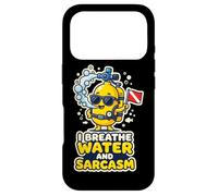 Plongeur sous-Marine Je respire de l'eau et du Sarcasme Coque pour iPhone 17 Pro