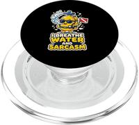 Plongeur sous-Marine Je respire de l'eau et du Sarcasme PopSockets PopGrip pour MagSafe