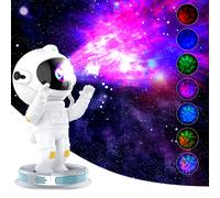 Plongez dans les étoiles avec notre projecteur galaxie astronaute, doté d'effets nébuleux, d'une minuterie, d'une télécommande et d'une base