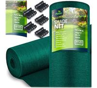 Plonos Filet d'ombrage, Protection Solaire, Brise-Vue - Grammage : 140 g/m² - Surface : 75 m² - Dimensions : 1,5 x 50 m - Vert