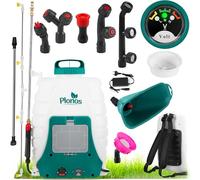 Plonos Rechargeable Pulvérisateur À Pression Sac À Dos Capacité 18 L Rechargeable 8 Ah Lance 4 Buse 8 Buses Amovibles