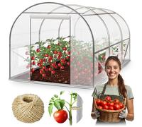 Tunnel de jardin 2 x 3 m (6 m2) blanc Plonos