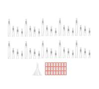 Plookyoe 40 Pièces Flacon Pulvérisateur Transparent Atomiseur Cosmétique Bouteilles de Parfum Atomiseur Récipient de Pulvérisation Flacon Pulvérisateur pour Voyage