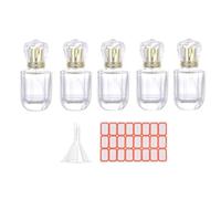 Plookyoe 5 Pièces Flacon Pulvérisateur en Verre de 30 Ml Petits Flacons de Parfum Atomiseur Cosmétique Flacons de Pulvérisation de Récipient de Pulvérisation D'Atomisation pour le Voyage