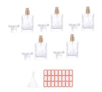 Plookyoe 5 Pièces Flacons Pulvérisateurs de 30 Ml Petits Flacons de Parfum Atomiseur Cosmétique Flacon Pulvérisateur en Verre pour Voyage