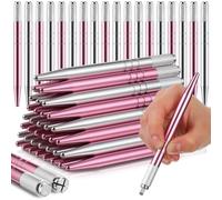 Plookyoe 50 Stylos de Microblading Crayons à Sourcils Manuels Fournitures de Microblading Outils à Main de Microblading en Aluminium pour les Cosmétiques A