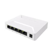 Plookyoe Commutateur réseau à 5 ports, adaptateur de commutateur Ethernet de réseau Gigabit de 100/1000 Mbps, commutateur Ethernet RJ45 rapide, concentrateur LAN, prise UE
