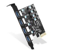 Plookyoe Nouvelle carte d'extension USB type une carte adaptateur 4 ports ordinateur de bureau haute vitesse partie arrière avant 4 ports