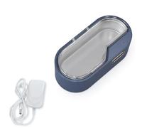 Plookyoe Petite machine de nettoyage à ultrasons portable, machine de nettoyage de lunettes, machine de nettoyage de bijoux en argent, Gift B, Plastique + métal