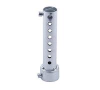 Plookyoe Silver Pot D'Échappement de Moto Peut Insérer Un Silencieux Baffle DB 35Mm X 140Mm
