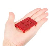 PLOQAZEH pour Capra pour SCX10 pour LCG 1/10 Aluminium 2Low Transmission 30% OD Boîte De Vitesses avec Patin Delrin Spur Gear RC Crawler Building RC Boîte Transmission(Red,Tray)