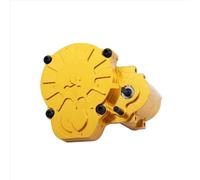 PLOQAZEH pour FMS pour FCX24 1/24 Boîte De Vitesses De Transmission en Métal avec Engrenages en Acier pour Chenilles RC Pièces Accessoires De Mise À Niveau Noir RC Boîte Transmission(Yellow)