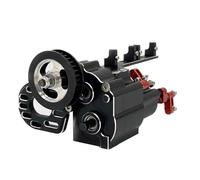 PLOQAZEH pour SCX10 90046 pour Capra 1/10 Métal Deux Vitesses Trois Vitesses Broken Wave Box RC Crawler RC Boîte Transmission(Black)