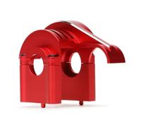 PLOQAZEH pour Traxxas pour Sledge 95076-4 1/8 Métal 9584 Support De Différentiel Central Couvercle De Boîte De Vitesses Voiture RC Camion Tout-Terrain RC Boîte Transmission(Red)