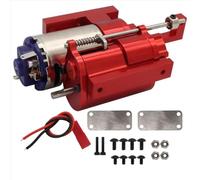 PLOQAZEH pour WPL C14 C24 B14 B24 pour MN D90 pour MN-90 pour MN98 pour MN99S Boîte Vitesses 2 en Métal Pratique Voitures Radiocommandées Pièces Mise Niveau Rouge RC Boîte Transmission
